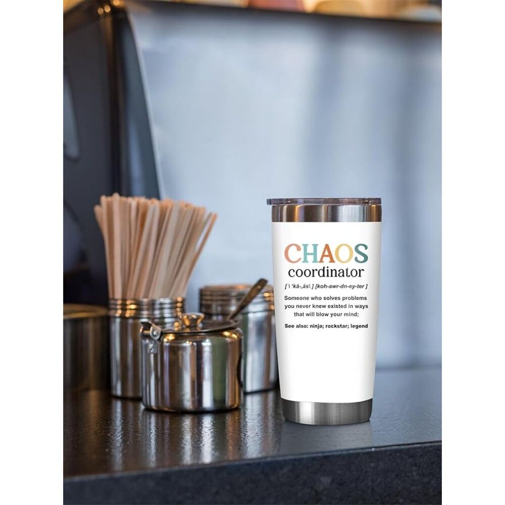 Chaos Coordinator Gifts For Women, Boss, Manager, Coworker, 20 Oz Tumbler - Picture 3 of 3